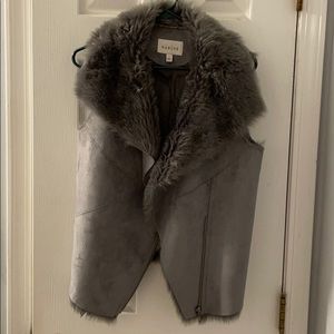 Faux fur vest